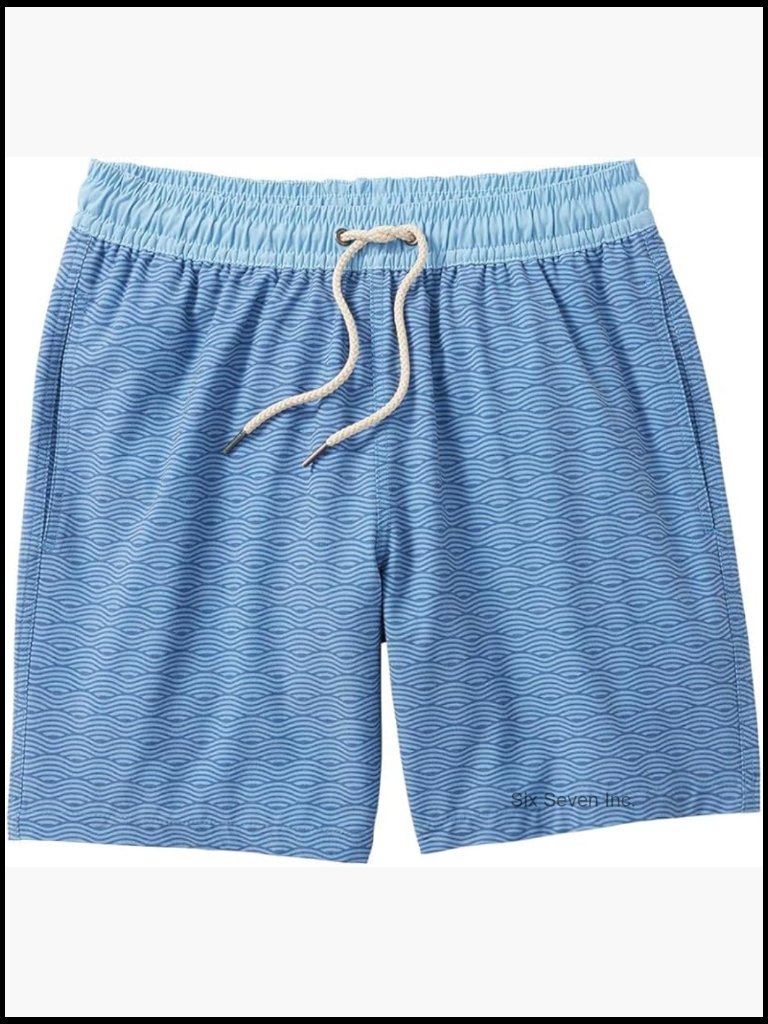 Men's Swim Trunks With Liner, 7-Inch Inseam, Quick-Dry, Classic Fit